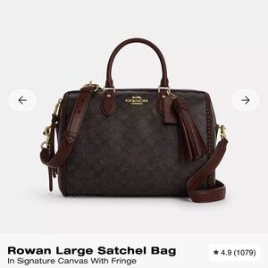 NOT FOR SALE! SEARCHING Coach Large Rowan with Fringe